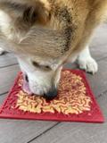 Bones Design Emat Enrichment Licking Mat - RED