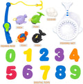 Toy Life Bath Fishing Toy with Foam Numbers