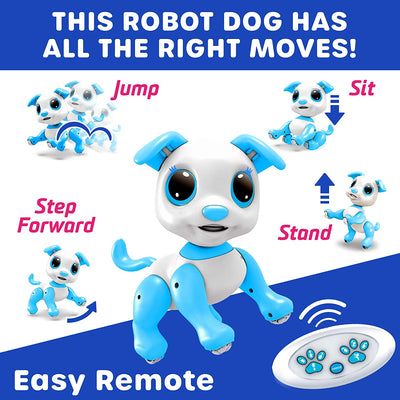 Robo Pets Robot Dog Toy for Kids - Remote Control Robot Puppy Interactive STEM Toy