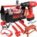 Toy Life Kids Tool Set for Toddlers - Red Tool Box