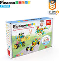 Picasso Tiles STEM Learning 250 Piece Kids Engineering Construction Set PTN250