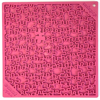 NEW! Jigsaw Design Emat Enrichment Licking Mat - Pink