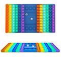 Rainbow Rectangle Carom Board Popit Fidget Toy